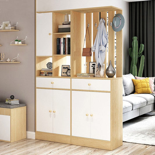 حاجز جداري مع خزانة أحذية